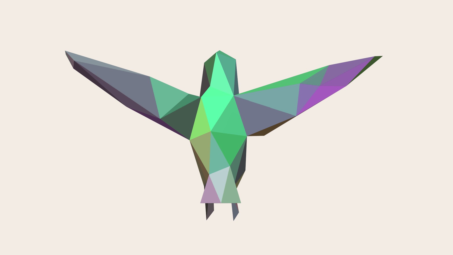 3D Lowpoly Hummingbird Model - TurboSquid 2315918