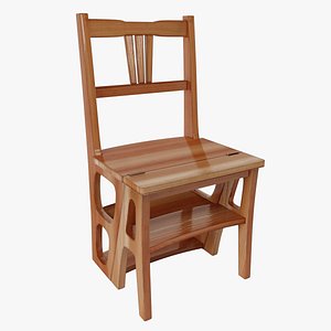 3D model chair ladder