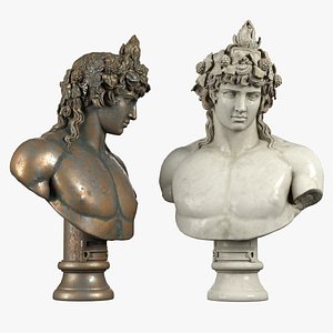 3D bust dionysus