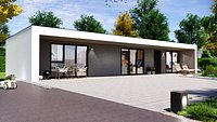 modern house on 75m2 TARA 75 Low-poly 3D model