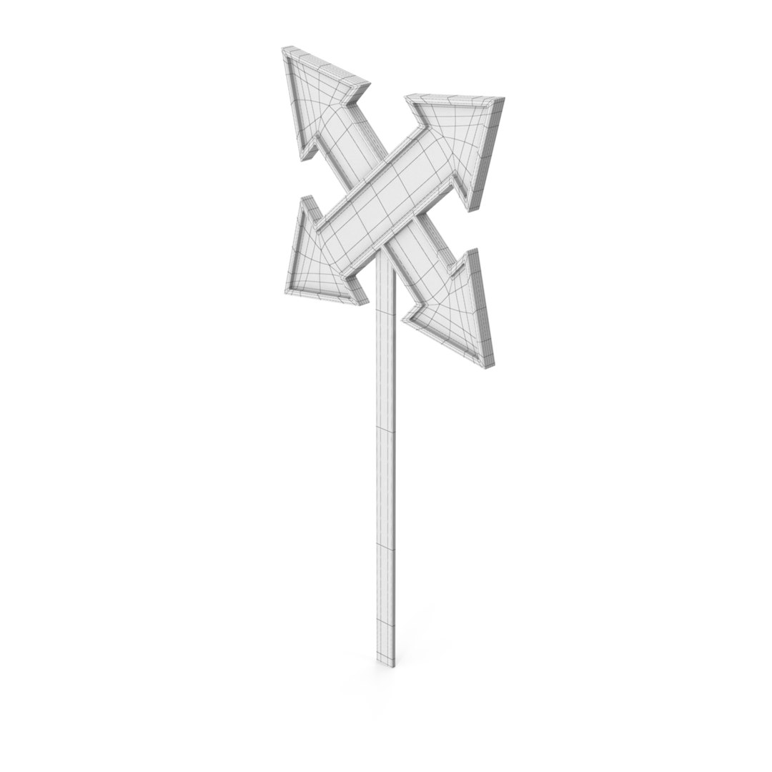 3D Arrow Direction Signboards - TurboSquid 2368629