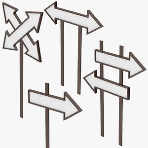 3D Arrow Direction Signboards