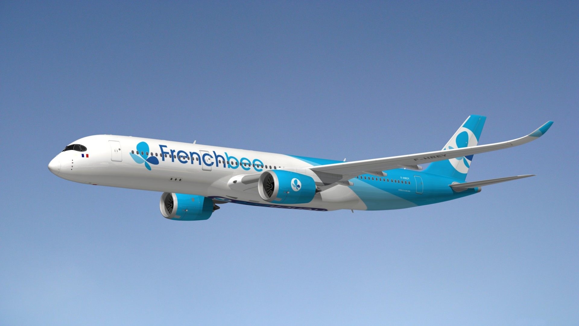 3D Airbus A350 FrenchBee - TurboSquid 1817533
