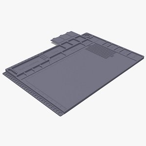 3D Silicone Repair Mat Black