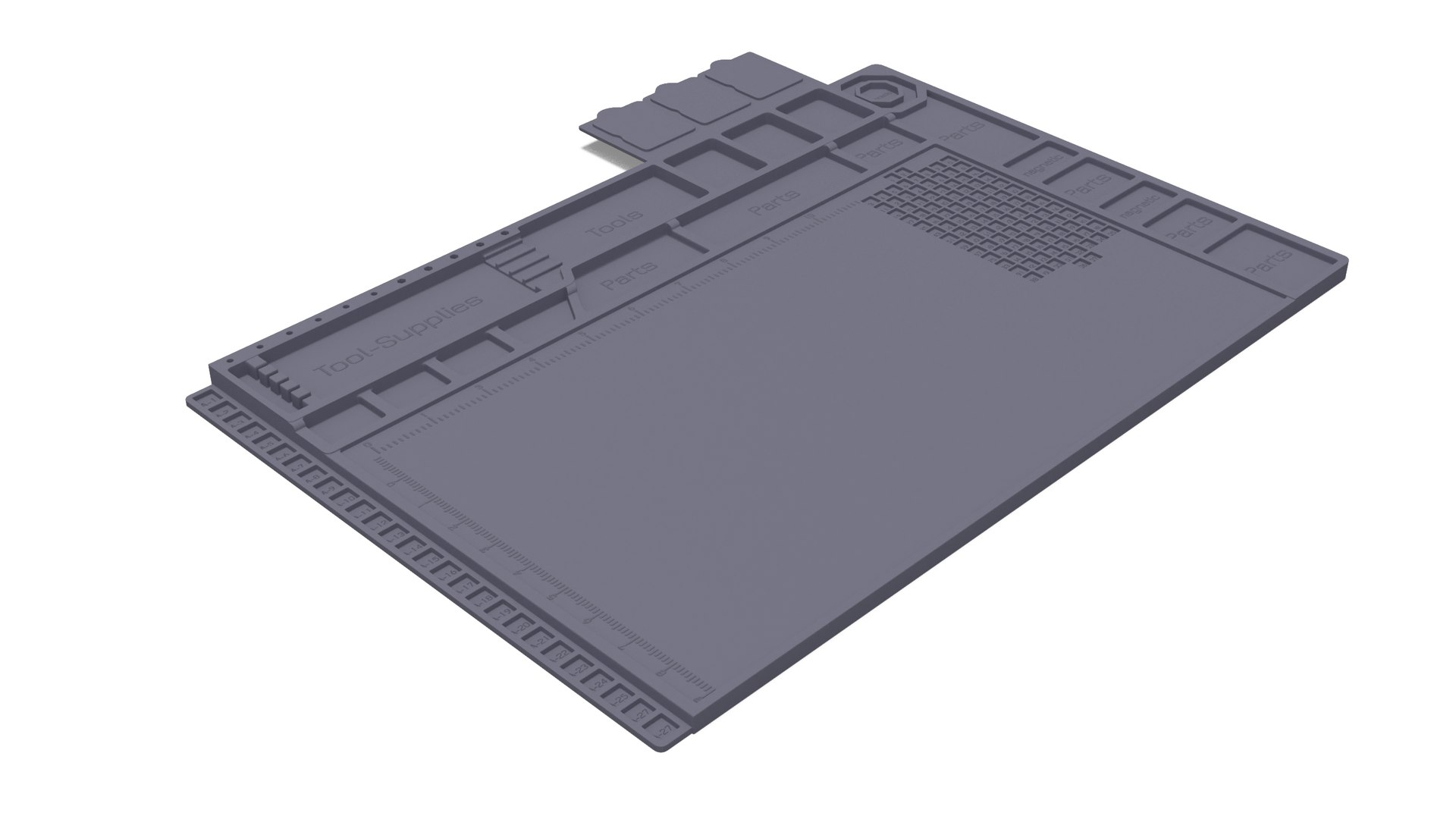 Silicone Repair Mat Black 3D model preview