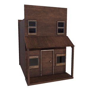 3D Wild wist House  Game Ready  Low Poly PBR 3D Model
