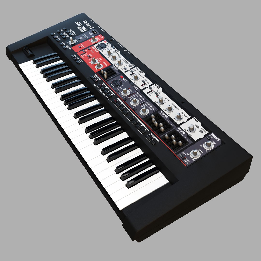 Roland Sh-201 3d Model