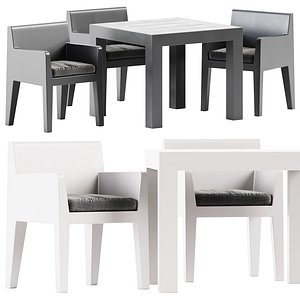 Jut Table and Armchair by Studio Vondom