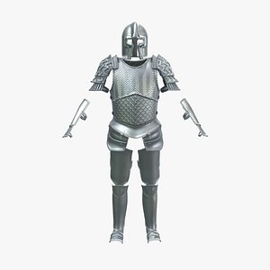 3D Medieval Full Armor 02 model
