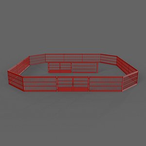 PBR Gate and Fence 5 3D model