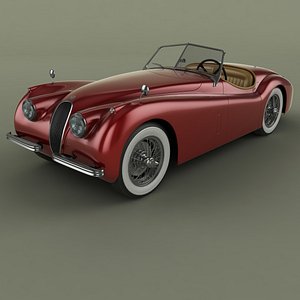 xk120 roadster 3ds