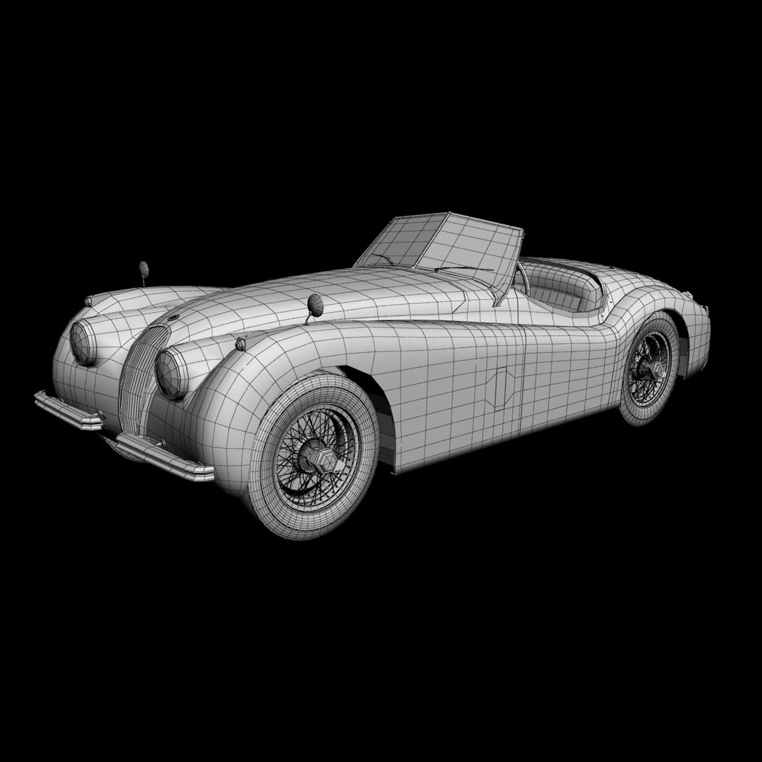 xk120 roadster 3ds