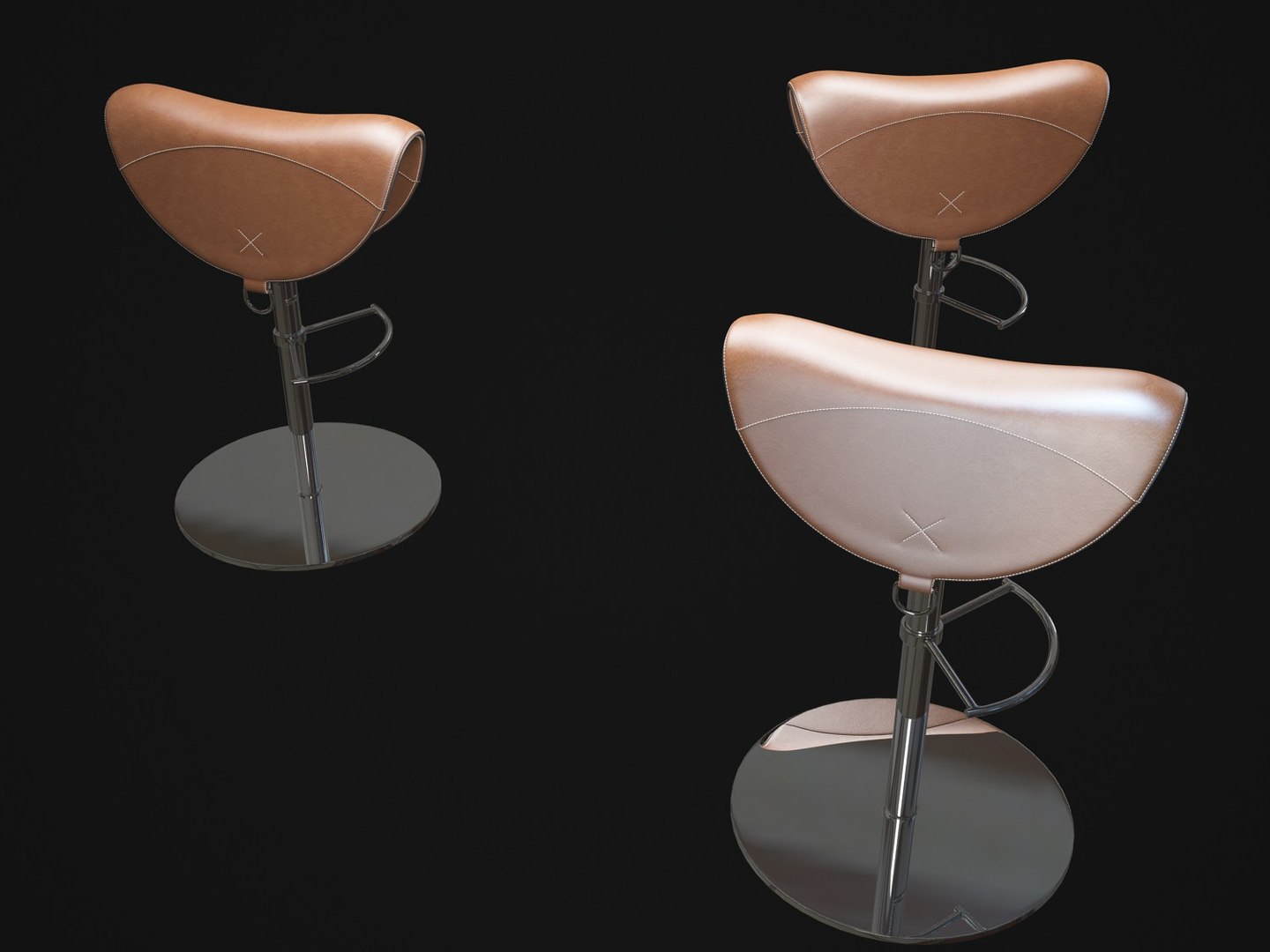 Rodeo-bar-stool Obj