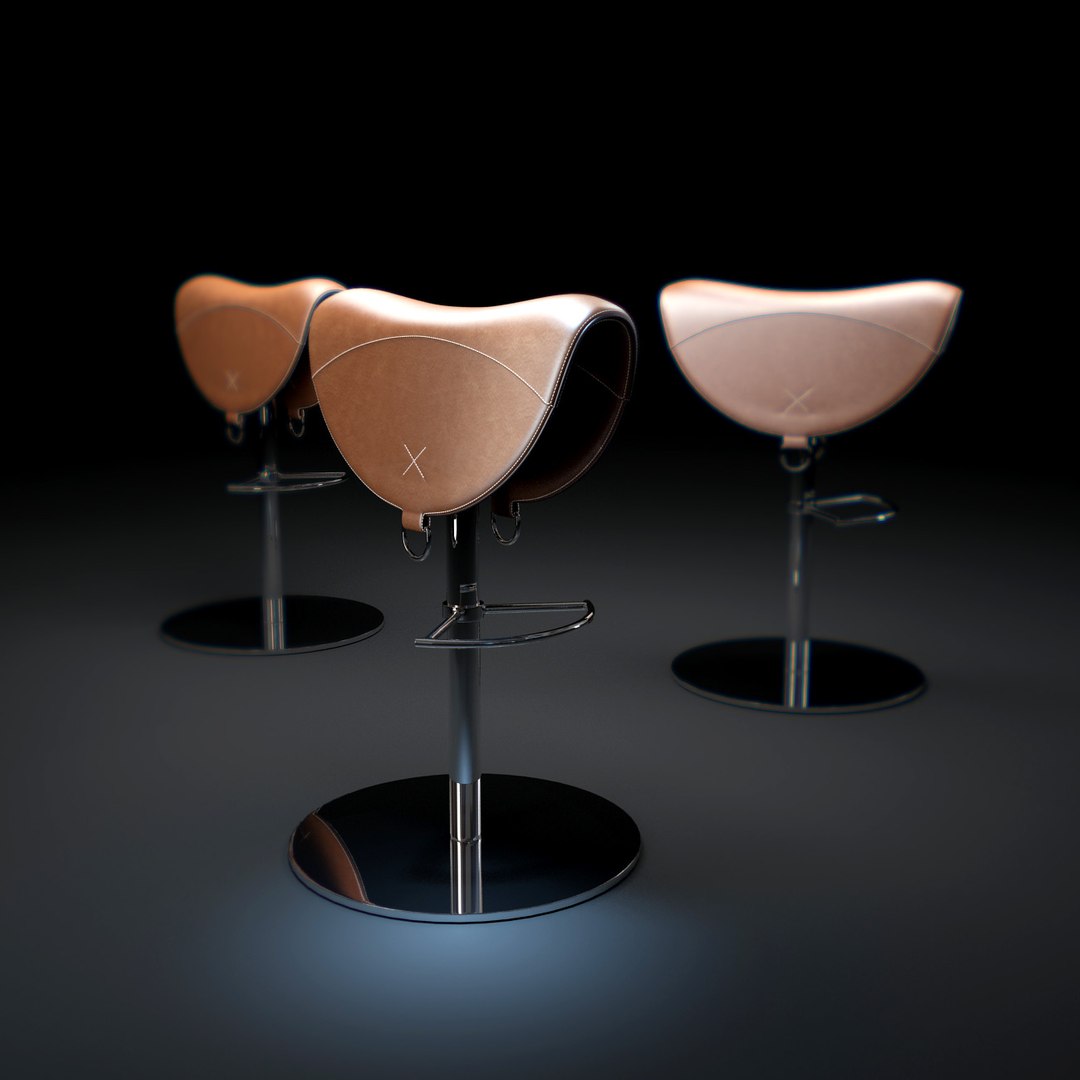 Rodeo-bar-stool Obj