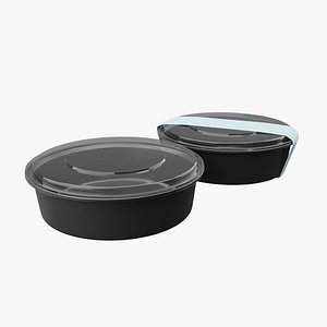 Meal Prep Container Round 450ml 1 Compartment
