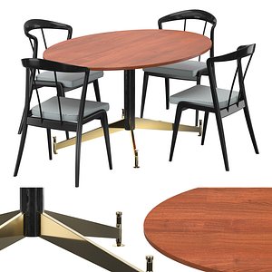 3D Gardella Ignazio Table dining group model