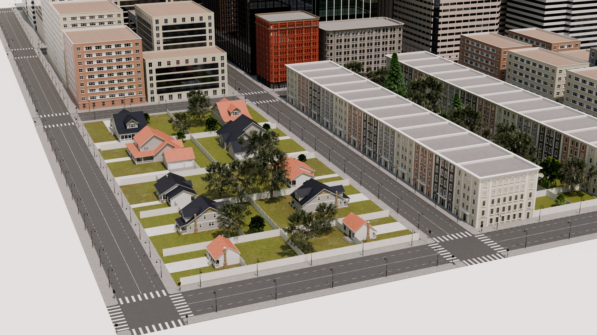 3D City Model 01 Model - TurboSquid 2258379