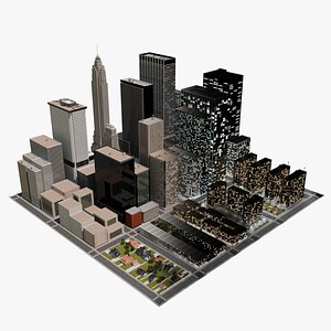3D City Model 01 model
