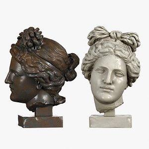 head sculpture aphrodite 3d model