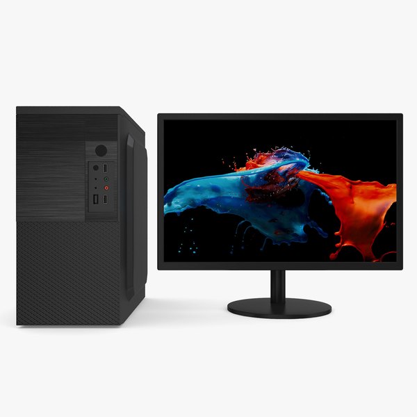 modèle 3D de Desktop and Monitor Generic - TurboSquid 2055271