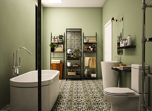 bathroom bath 3D model