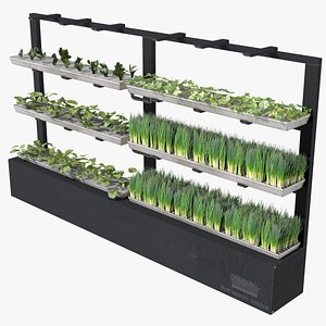 3D Hydroponics model
