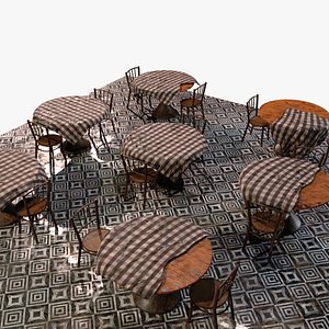 Old Cafe Furniture Pack