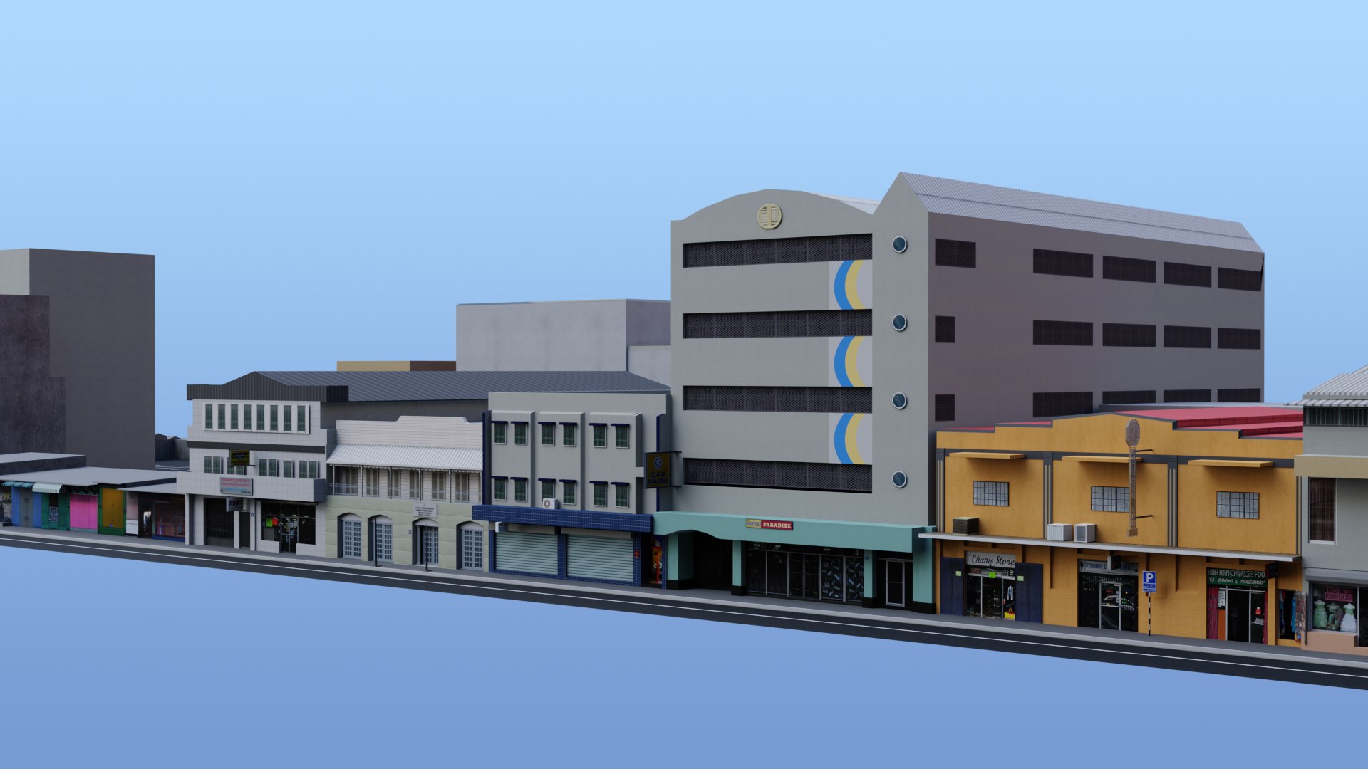 3D Buildings Block 37 - TurboSquid 1883547
