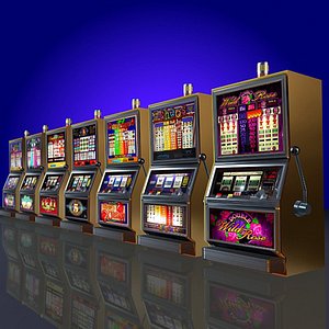 7 Low Poly Slot Machines