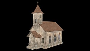 Church Low Poly 3D
