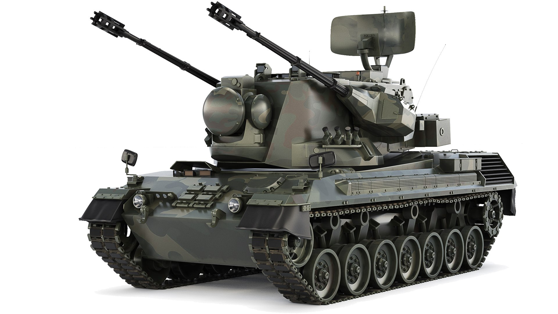 3D Gepard 1A2 FlakPz 2 2006 - TurboSquid 2078275