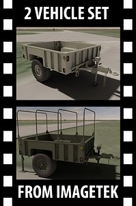 3d model of 2 silver eagle m1101