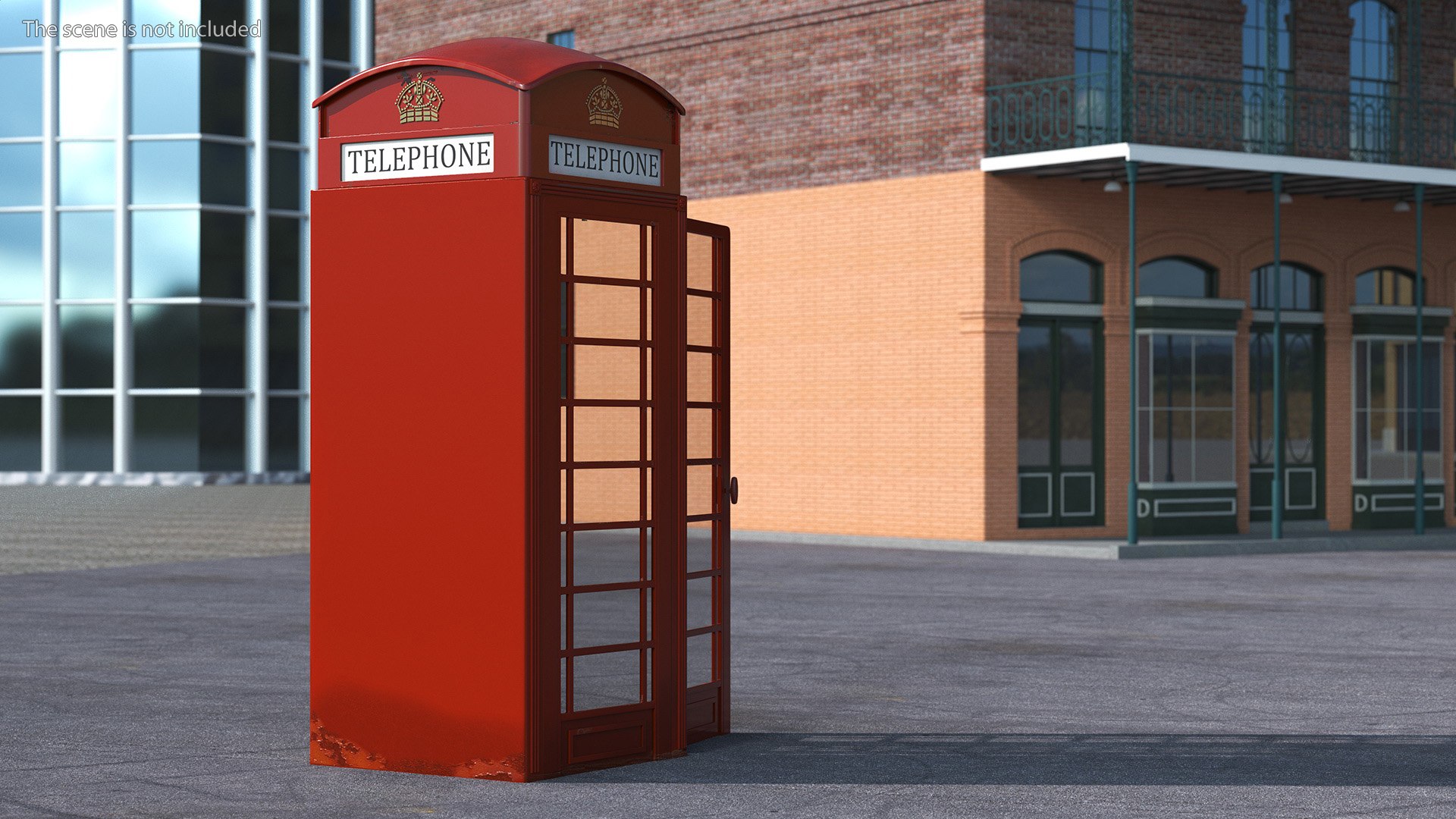 3D Classic British Telephone Booth - TurboSquid 2204002