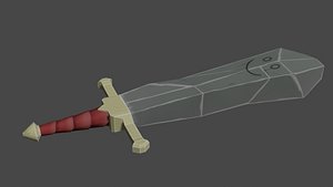 3D Stone Sword