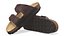 Herren-Sandalen mit weichem Fußbett, dunkelbraun