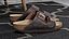 Herren-Sandalen mit weichem Fußbett, dunkelbraun