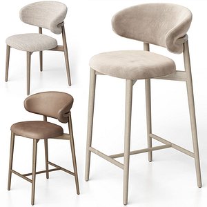 Bar and regular Oleandro chair from Calligaris