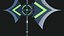 Fantasy Spear Glow Weapon with PBR