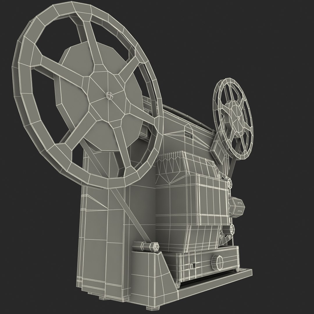 Old Movie Projector Bell and Howell 8mm Model 461A ~ 3D Model