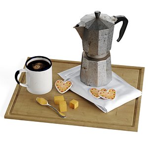 moka cup coffe 3D model
