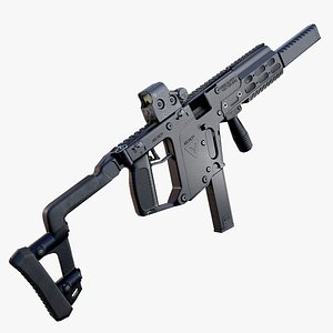 3D submachine gun smg kriss model