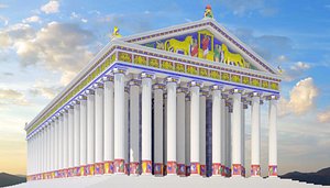 3d ancient temple artemis model