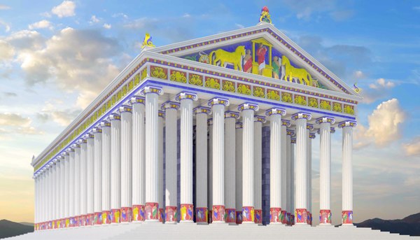 3d ancient temple artemis model