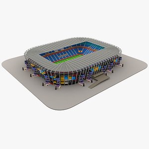 Copa do mundo 2022, edifícios vetoriais 3d do estádio al janoub