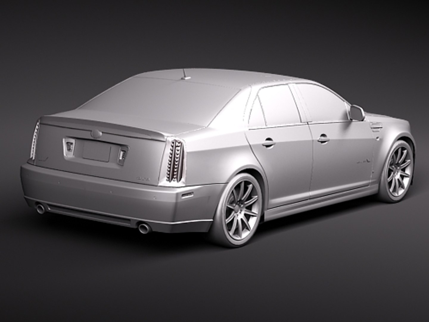Cadillac Sts V Sts-v 3d Model