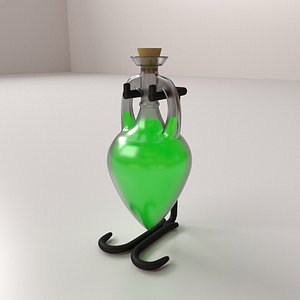 3d potion bottle model