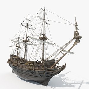 3D The Frigate Peter and Pavel