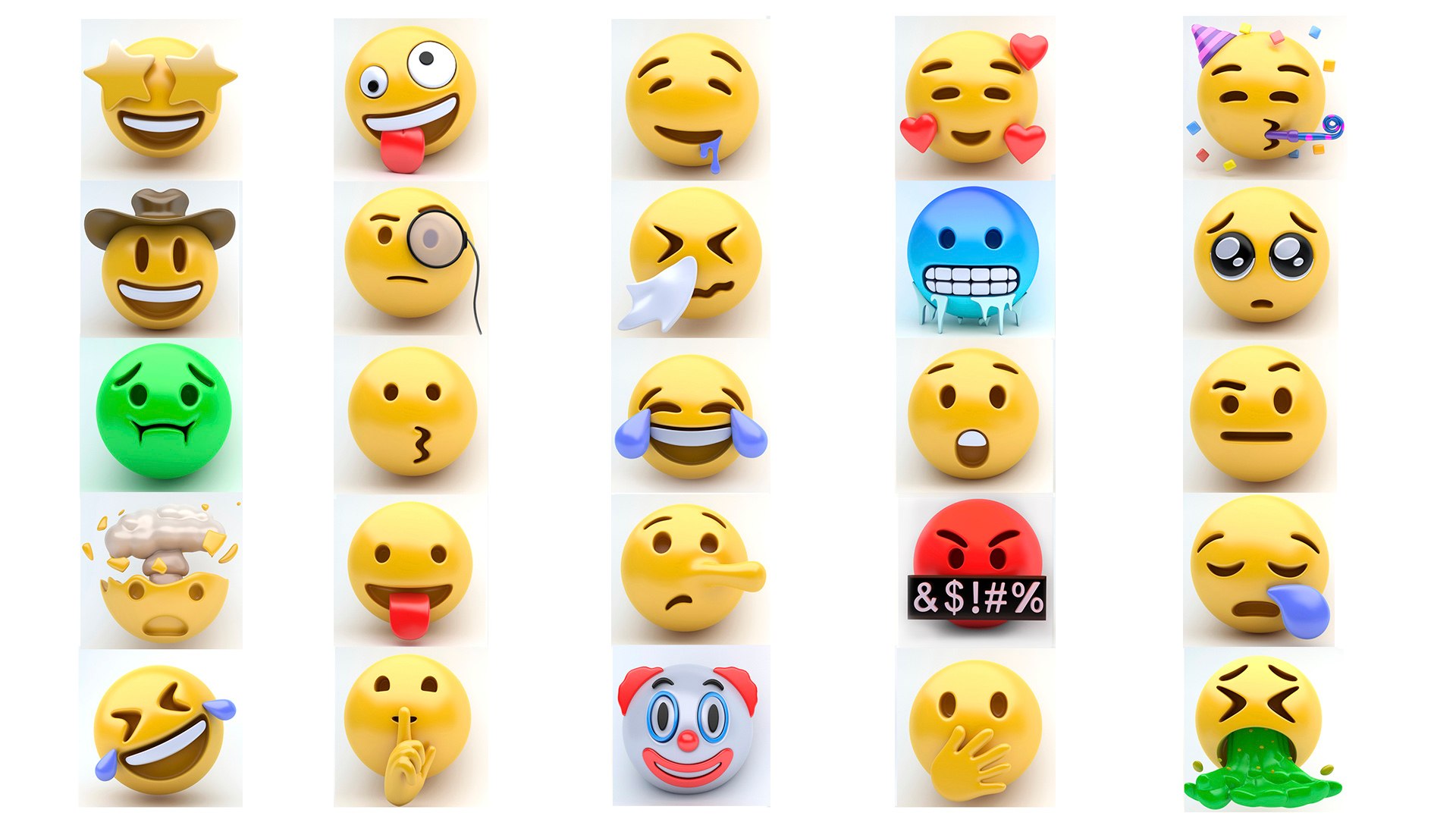 Emoji Megapack 3 Model - TurboSquid 1325632