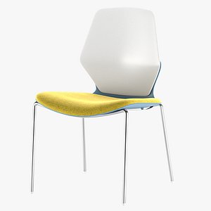 Safco Arcozi Four Leg Upholstered 3D model