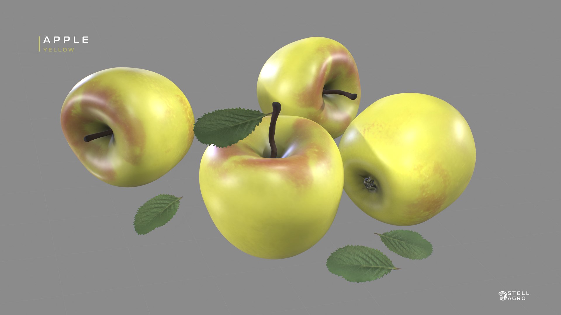 Apple Yellow Stell Agro 3D https://p.turbosquid.com/ts-thumb/fu/Ud4jyi/xy/4/jpg/1652756081/1920x1080/fit_q87/cc10e9d494a7b8cd4208ac3cc042561467858bc3/4.jpg